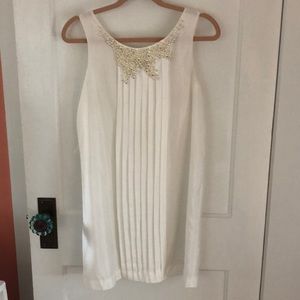 BCBGeneration white beaded pearl dress